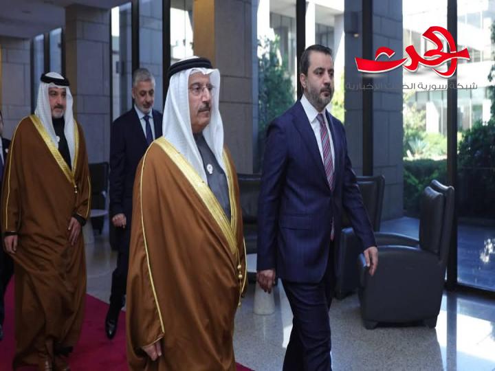 القائد الشرع والوزير الشيباني يستقبلان وفداً من مملكة البحرين