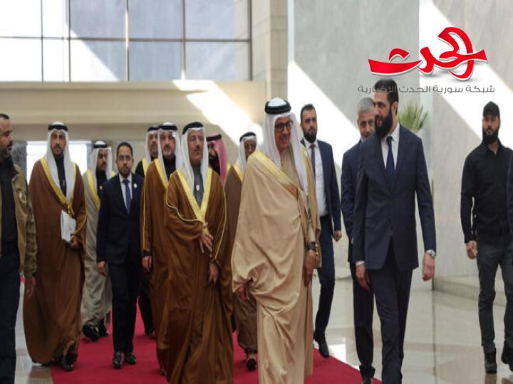 القائد الشرع والوزير الشيباني يستقبلان وفداً من مملكة البحرين