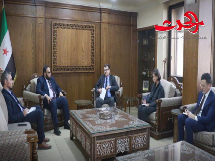 وزير الاقتصاد يلتقي السفير الإيطالي بدمشق