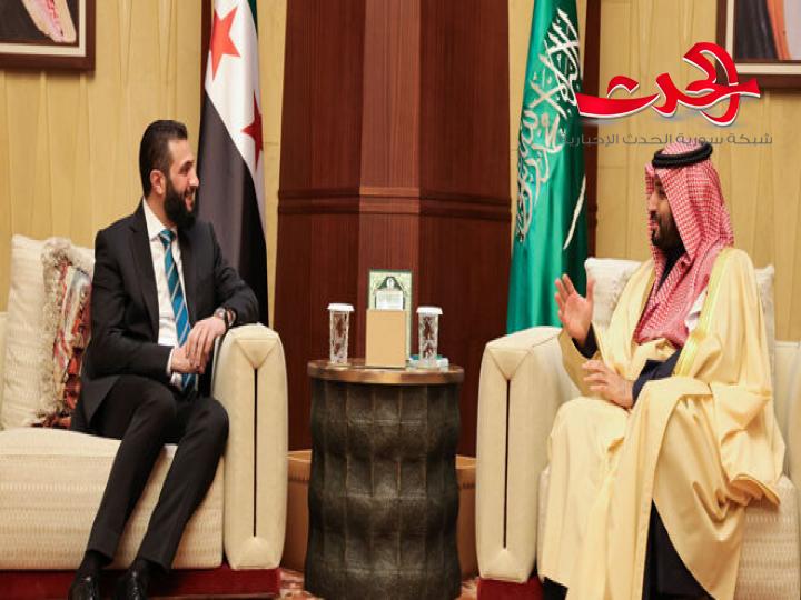 "الرئيس الشرع": لمسنا خلال الاجتماع مع الأمير محمد بن سلمان رغبةً حقيقية لدعم سورية