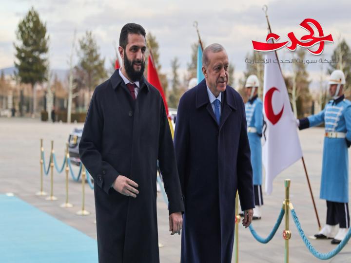 الرئيس أردوغان يستقبل الرئيس الشرع