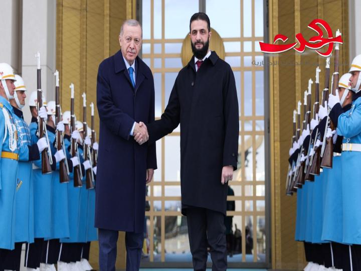 الرئيس أردوغان يستقبل الرئيس الشرع