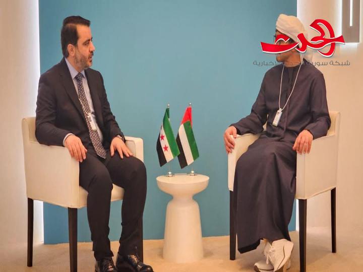الوزير الشيباني يلتقي نظيره الإماراتي في دبي