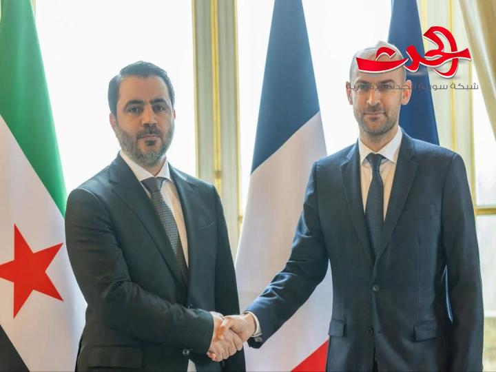 الوزير الشيباني يلتقي مع نظيره الفرنسي في باريس