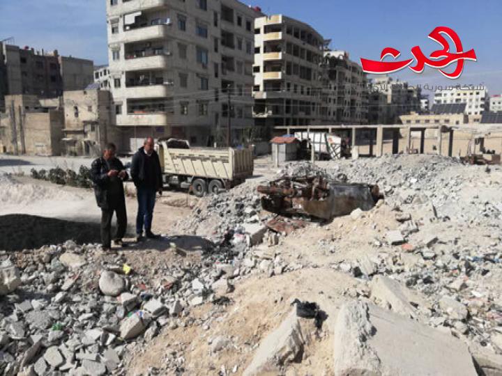 لجنة فنية من الإدارة المحلية تجري جولة على مدينة عين ترما