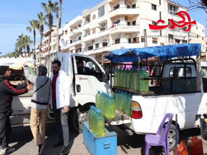 "محافظة طرطوس": تزيل بسطات المحروقات المنتشرة في الطرقات