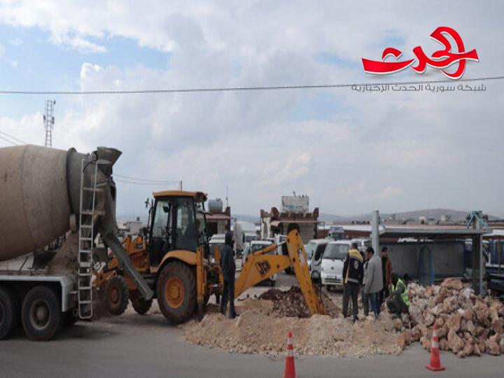 تنفيذ بناء ثلاثة جسور مشاة في محافظة إدلب