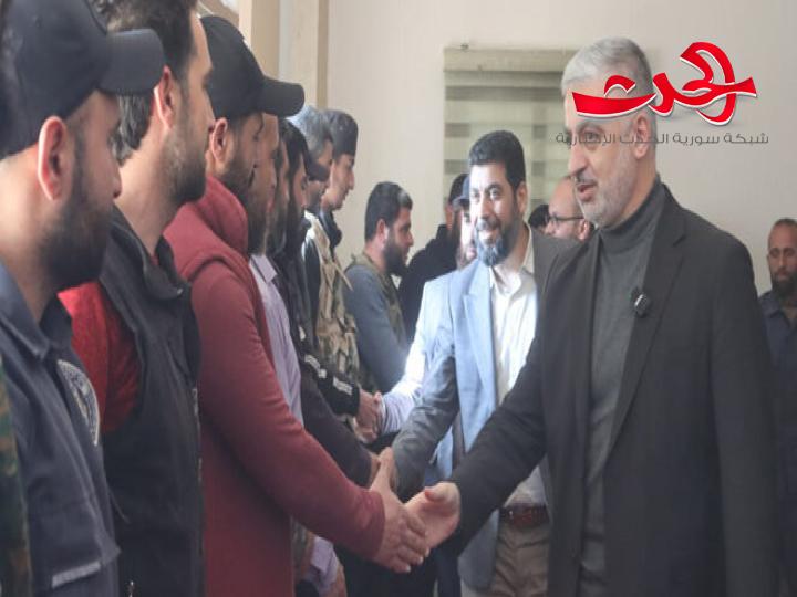 وزير الداخلية يزور فرع الأمن الجنائي بمحافظة اللاذقية