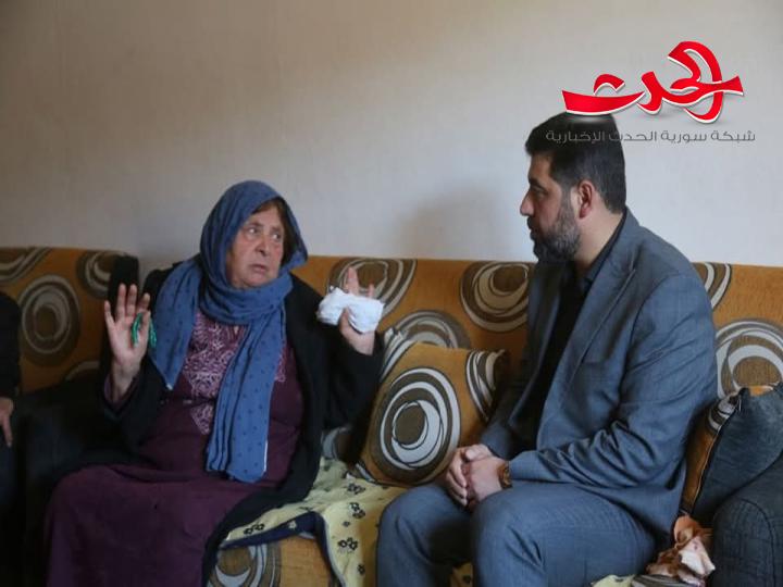 محافظ اللاذقية وعضو اللجنة العليا للسلم الأهلي يقدمون العزاء للسيدة أم أيمن ريحان