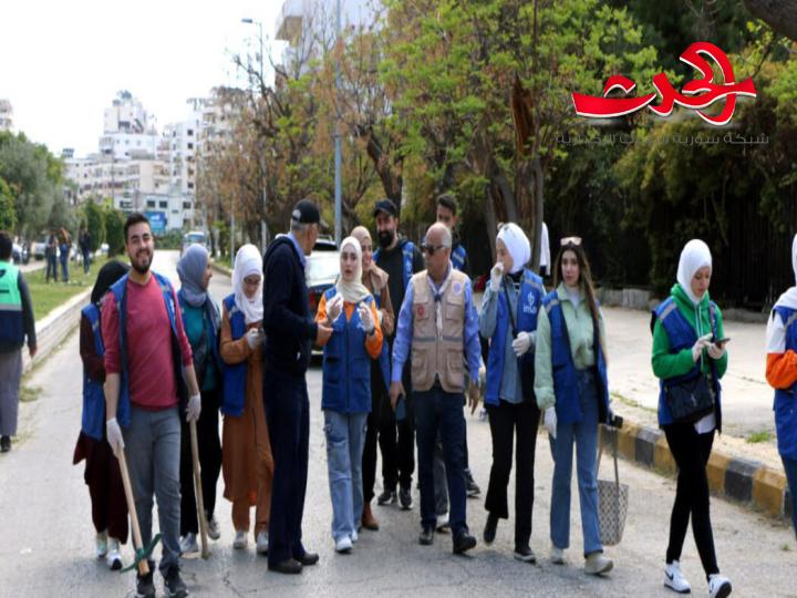 انطلاق حملة زراعة الأشجار بعدة مناطق في مدينة اللاذقية