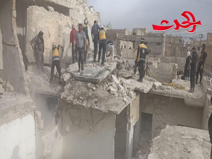 وفاة طفلين جراء انهيار ضمن مبنى سكني متصدع بمدينة حلب