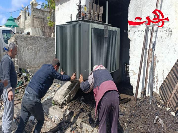 "كهرباء اللاذقية": تعيد التيار الكهربائي إلى كامل منطقة الشاطئ الأزرق