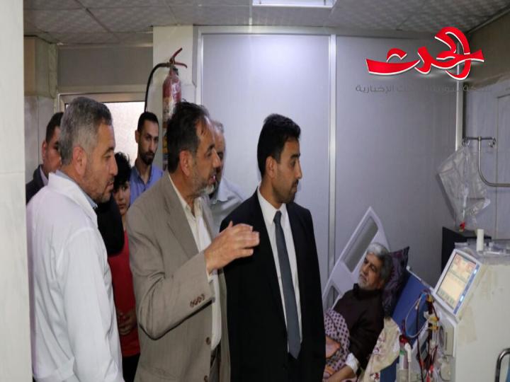 "وزير الصحة": يطلع على واقع العمل في مشفيي نوى ودرعا الوطنيين