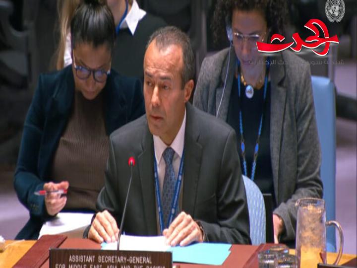 الأمم المتحدة: الاعتداءات الإسرائيلية على الأراضي السورية مرفوضة