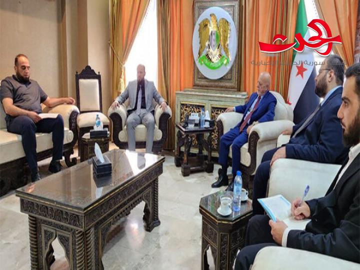 وزيرا الاقتصاد والطاقة يبحثان سبل توفير مصادر الطاقة للمنشآت ‏الصناعية
