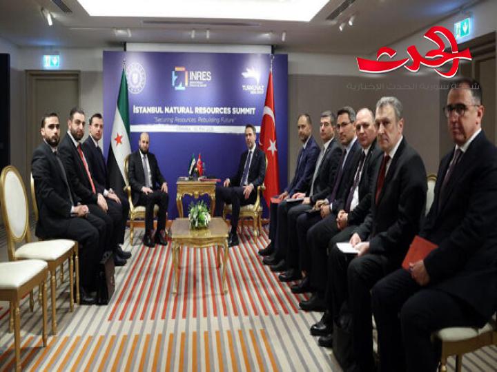 وزير الطاقة يبحث مع نظيره التركي التعاون المشترك في مجالات الطاقة 
