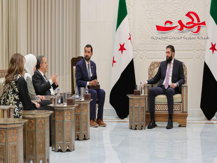 الرئيس الشرع يلتقي وفداً أمريكياً برئاسة رجل الأعمال جونوثان باس