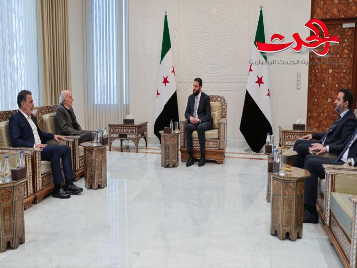الرئيس الشرع يستقبل وليد جنبلاط في قصر الشعب