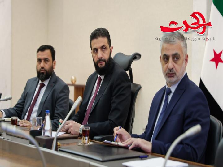 الرئيس الشرع يبحث مع وزير الطوارئ والكوارث خطط عمل الوزارة والتشريعات الناظمة لعملها