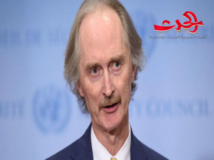 بيدرسون يرحب بإعلان ترامب رفع العقوبات عن سوريا