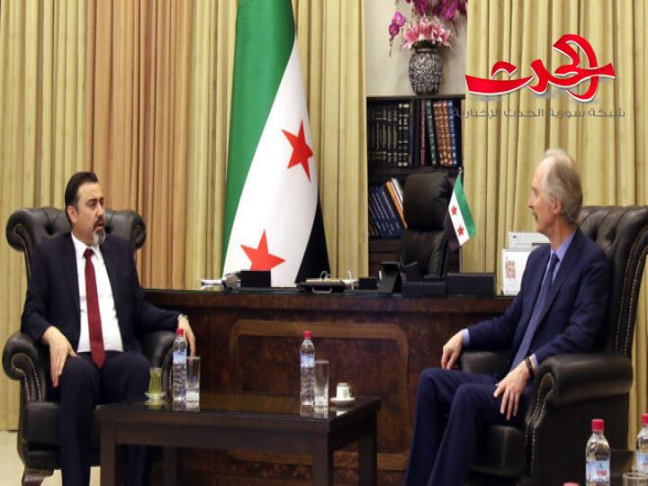 وزير التربية يبحث مع بيدرسون تطوير الواقع التربوي في سورية