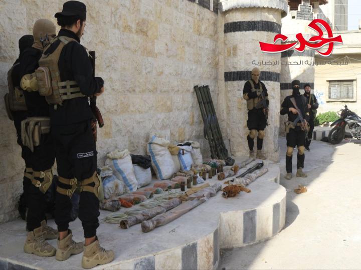 الأمن الداخلي بحمص يضبط أسلحة وذخائر في مراكز لمجموعات خارجة عن القانون