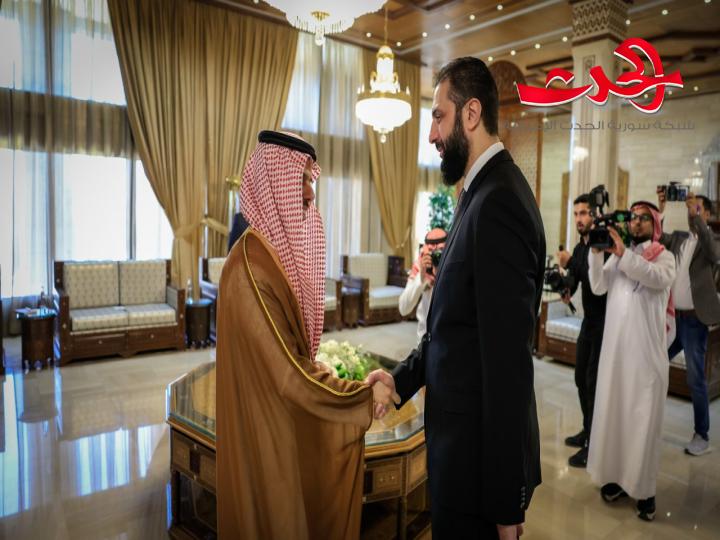 الرئيس الشرع يستقبل وفداً سعودياً رفيع المستوى