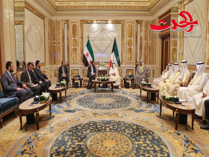 الرئيس الشرع يلتقي أمير دولة الكويت في أول زيارة رسمية