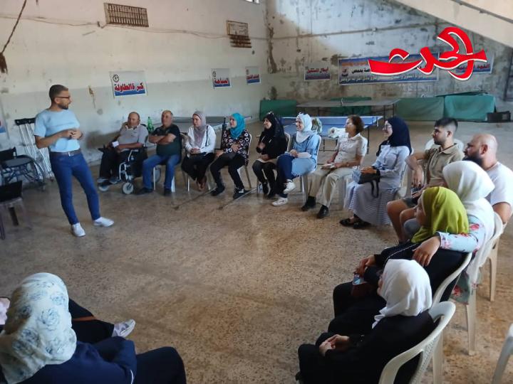 محاضرة تدريبية في نادي السلام الرياضي لذوي الاعاقة بحمص 