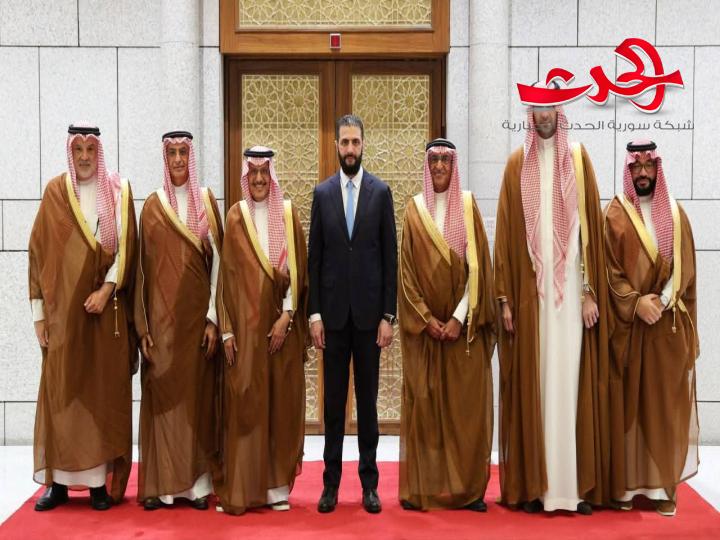 الرئيس الشرع يستقبل وفد رجال أعمال سعودياً لتعزيز التعاون الاقتصادي