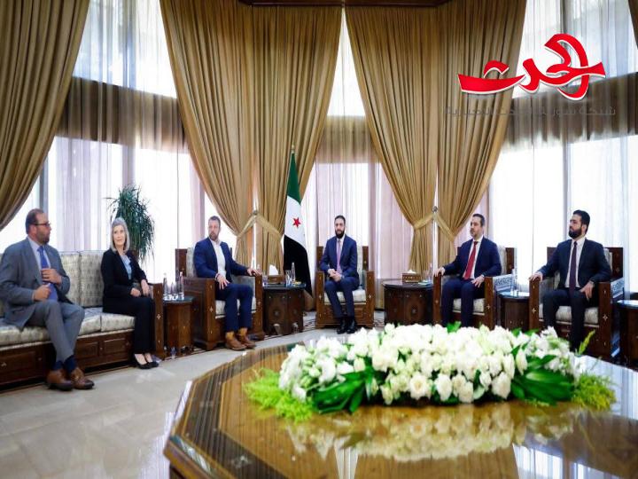 الرئيس الشرع يستقبل وفداً من أعضاء مجلسي النواب والشيوخ الأمريكيين