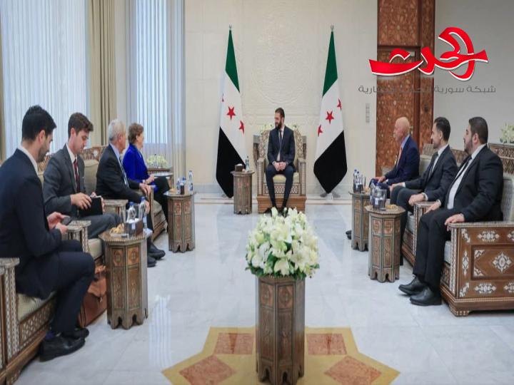 "الرئيس الشرع": يستقبل وفداً أمريكياً برئاسة باراك