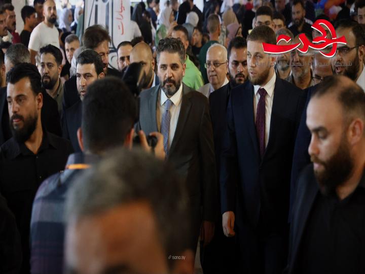 وزير الثقافة ومحافظ حماة يتفقدان فعاليات مهرجان “ربيع حماة”