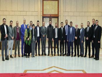 القائد أحمد الشرع يستضيف وفداً من الجالية السورية في ألمانيا