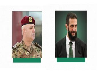 القائد أحمد الشرع يهنئ العماد جوزيف عون هاتفياً بمناسبة انتخابه رئيساً للجمهورية اللبنانية