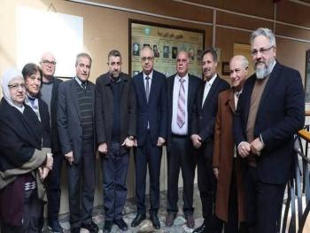 وزير التعليم العالي يلتقي بالدكتور سلطان الصلخدي خلال زيارته لجامعة الشام الخاصة 