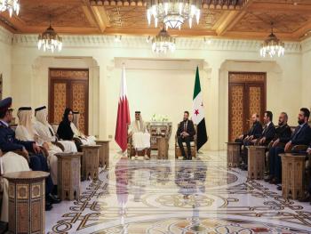 الرئيس الشرع يستقبل أمير دولة قطر