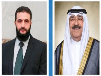 أمير دولة الكويت يبعث برقية تهنئة إلى الرئيس الشرع