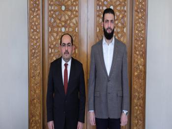 الرئيس الشرع يلتقي عبد الرحمن مصطفى