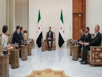 الرئيس الشرع يلتقي وفداً لرجال أعمال من جمهورية الصين الشعبية