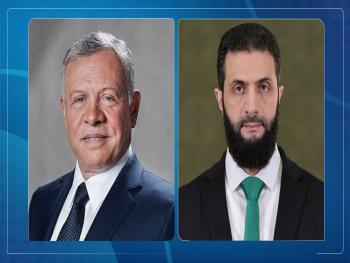 الرئيس الشرع يتلقى برقية تهئنة من ملك الأردن بمناسبة حلول العام الهجري الجديد